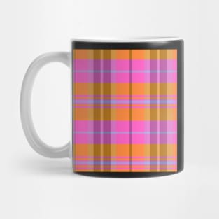 Vaporwave Aesthetic Arable 2 Hand Drawn Textured Plaid Pattern Mug